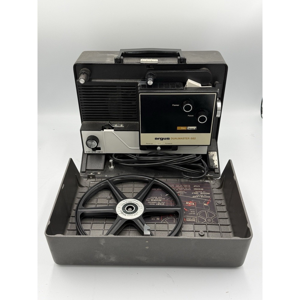 ARGUS Dualmaster 882 Dual 8 Movie Projector Tested And Working